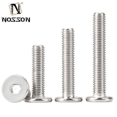 Système de mesure métrique M3 M4 M5 M6 M8 304 acier inoxydable Hexagon Socket Bolt Ultra Low Head Cap Screws pour les machines