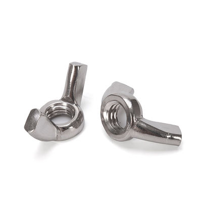 Résistant DIN315 Noix d'aile de papillon / boulon et noix de papillon DIN Zinc blanc/jaune acier au carbone de zinc pour l'exploitation minière Norme GB