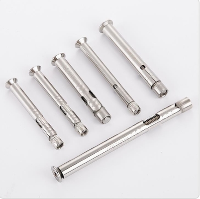 DIN Standard 304 en acier inoxydable contre-enfoncée tête hexagonale prise d'expansion boulon ancres à manches pour fenêtre ou cadre de porte fixé en argent