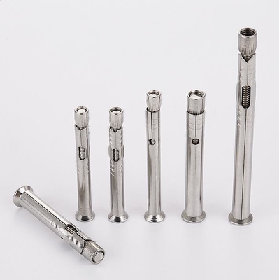 DIN Standard 304 en acier inoxydable contre-enfoncée tête hexagonale prise d'expansion boulon ancres à manches pour fenêtre ou cadre de porte fixé en argent
