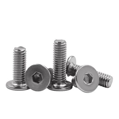 Système de mesure en acier inoxydable M3 M4 M5 M6 Tête ultra-mince Hex Socket Screw INCH Adapté à diverses utilisations industrielles
