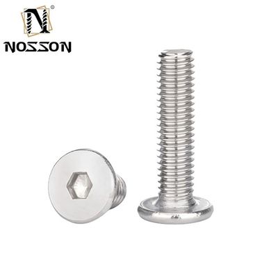 Système de mesure en acier inoxydable M3 M4 M5 M6 Tête ultra-mince Hex Socket Screw INCH Adapté à diverses utilisations industrielles