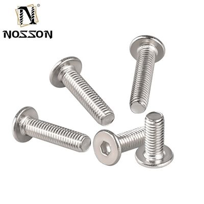 Système de mesure en acier inoxydable M3 M4 M5 M6 Tête ultra-mince Hex Socket Screw INCH Adapté à diverses utilisations industrielles