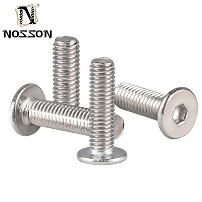 Système de mesure en acier inoxydable M3 M4 M5 M6 Tête ultra-mince Hex Socket Screw INCH Adapté à diverses utilisations industrielles