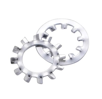 Split style en acier inoxydable DIN6797 verrouillage des dents extérieures à ressort serrée laveuse pour la norme JIS M6-M30 pour répondre aux exigences du client