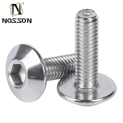 Système de mesure métrique en acier M5 M6 Tête de parapluie vis à prise hexagonale avec efficacité standard ANSI