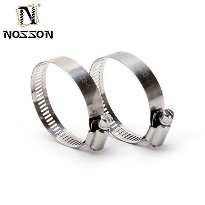 Surface Plain Clamps de tuyau réglable américain Worm Gear 201 304 en acier inoxydable Clamps de tuyau 10-16 avec Zinc Finition de l'échantillon