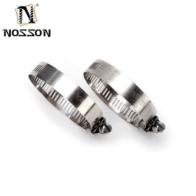 Surface Plain Clamps de tuyau réglable américain Worm Gear 201 304 en acier inoxydable Clamps de tuyau 10-16 avec Zinc Finition de l'échantillon