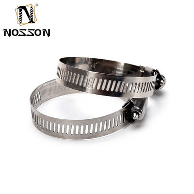 Surface Plain Clamps de tuyau réglable américain Worm Gear 201 304 en acier inoxydable Clamps de tuyau 10-16 avec Zinc Finition de l'échantillon