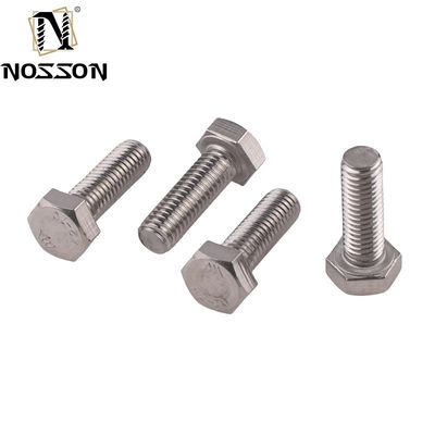 Système de mesure métrique de finition simple 8.8 Grade Boulons et écrous hexagénaires M6-M36 M10 DIN933 934 pour les applications lourdes