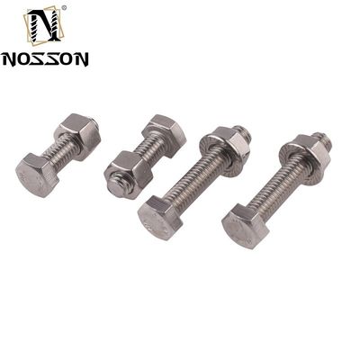 Système de mesure métrique de finition simple 8.8 Grade Boulons et écrous hexagénaires M6-M36 M10 DIN933 934 pour les applications lourdes