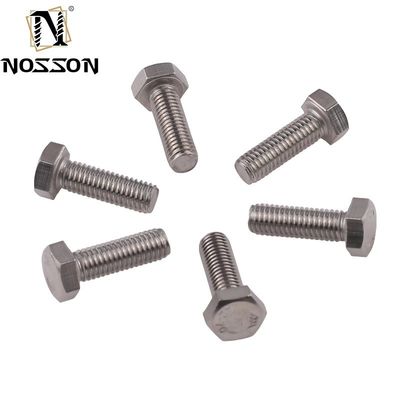 Système de mesure métrique de finition simple 8.8 Grade Boulons et écrous hexagénaires M6-M36 M10 DIN933 934 pour les applications lourdes