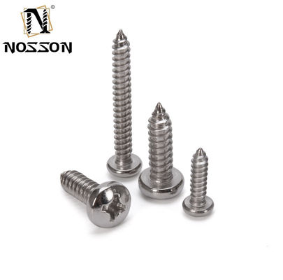 M2.5 DIN7981 H Crochets à tête de panneau en retrait croisé avec entraînement Phillips à point cône de type C en acier inoxydable