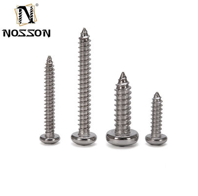 M2.5 DIN7981 H Crochets à tête de panneau en retrait croisé avec entraînement Phillips à point cône de type C en acier inoxydable