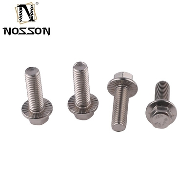 Acier revêtu en zinc de premier ordre DIN6921 boulon à tête hexagonale à bride M10 M12 M6 pour applications lourdes