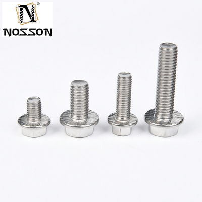 Acier revêtu en zinc de premier ordre DIN6921 boulon à tête hexagonale à bride M10 M12 M6 pour applications lourdes