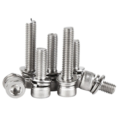 Finition teinte bleue standard GB M5 M6 M8 en acier inoxydable SS 304 316 316L Hex Socket Head Cap Sems vis DIN912 Système de mesure INCH