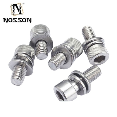 Finition teinte bleue standard GB M5 M6 M8 en acier inoxydable SS 304 316 316L Hex Socket Head Cap Sems vis DIN912 Système de mesure INCH