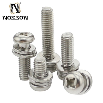 Système de mesure INCH Pan Head Croix vis zinc M3 M4 M5 M6 avec tailles 1,6-20 mm et finition chromée
