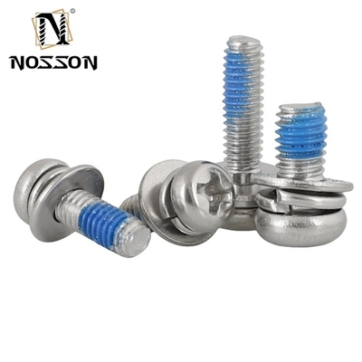 Système de mesure INCH Pan Head Croix vis zinc M3 M4 M5 M6 avec tailles 1,6-20 mm et finition chromée