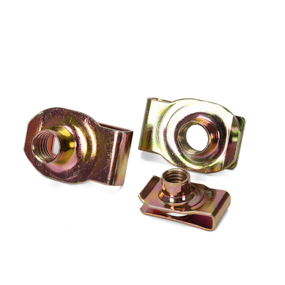 Produit OEM Noix de précision argentée hautement durable Cadmium plaqué M8 en acier à ressort Noix de clip de type U pour l'industrie de la santé