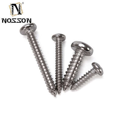 Écrou à vis à tête en acier inoxydable métrique 304 Pan Screw à vis à tête en tôle à vis métallique avec tête de fromage et finition chromée Din 7981