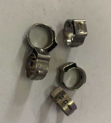 Clamps d'oreille simple en acier inoxydable 304 pour l'industrie générale fourni par support personnalisé OEM