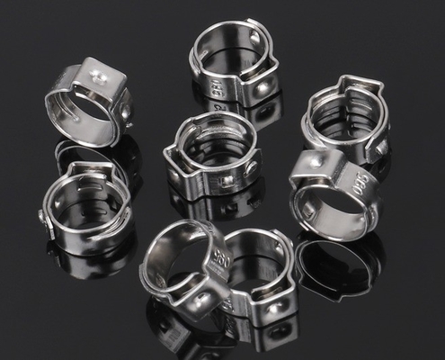 Clamps d'oreille simple en acier inoxydable 304 pour l'industrie générale fourni par support personnalisé OEM