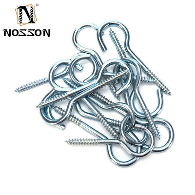 Tailles personnalisées M8 vis à œil Finition noire SS316 Lag Serpent Open Eyes Crochet épingles vis Long métal en acier inoxydable moutons soudés 45 mm