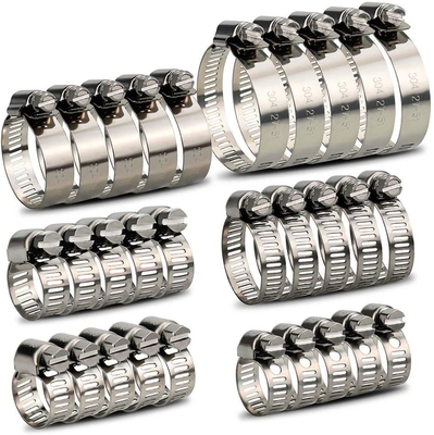 Maillons de tuyauterie en acier inoxydable pour tuyauterie de conduite de carburant portée réglable 1/4-2 en 6-51 mm ZINC finition de l'échantillon en stock
