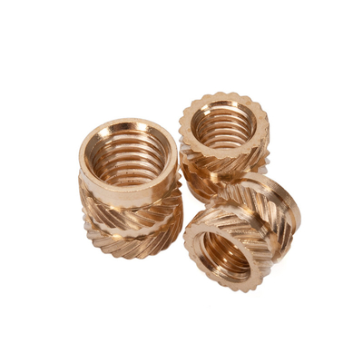 Noix d'insertion de fil en laiton émoussé pour noix de flamme en plastique M3 M4 M5 M6 M8 M10 M12 1/4 3/8 5/16 GB