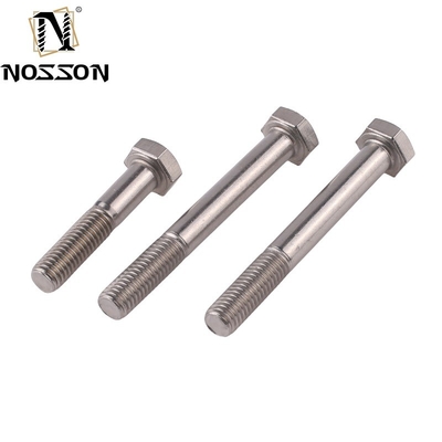 Zinc Finition ANSI/ASME Standard en acier inoxydable demi-fil Hex boulon pour les applications lourdes
