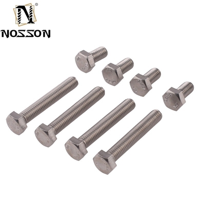 En acier inoxydable ANSI/ASME M8 boulon à tête hexagonale Grade 4.8/ 8.8/ 10.9/ 12.9 Boulon à demi-fil et écrous Pernos Din 931 Finition zinc
