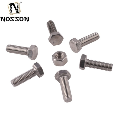 En acier inoxydable ANSI/ASME M8 boulon à tête hexagonale Grade 4.8/ 8.8/ 10.9/ 12.9 Boulon à demi-fil et écrous Pernos Din 931 Finition zinc