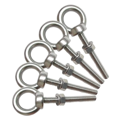 Système de mesure INCH Boulons oculaires en acier inoxydable M6 Épaule 1/4 &quot; X 2&quot; Boulons oculaires lourds vis pour le levage finition plate