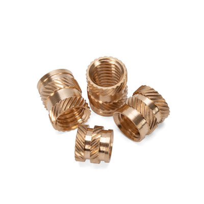 Tourner et moulage par injection CNC sur mesure M4 Knurling Brass Threaded Insert Thumb Nut avec finition revêtue de zinc-flaque