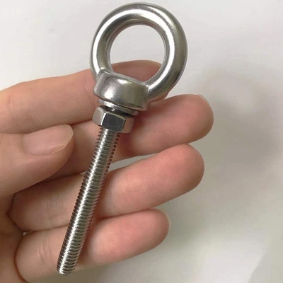Système de mesure INCH Boulons oculaires en acier inoxydable M6 Épaule 1/4 &quot; X 2&quot; Boulons oculaires lourds vis pour le levage finition plate