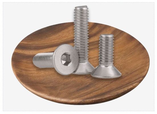 Finition par tranchage DIN Standard A2 en acier inoxydable Boulons de tête anti-enfoncement M2 M2.5 M3 M4 M5 M6 M8 M10 M12 pour la construction