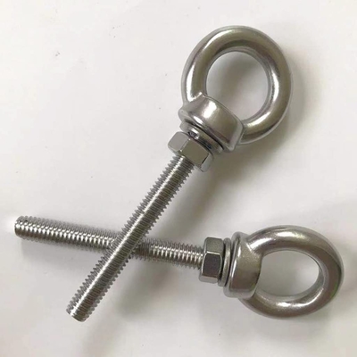 Système de mesure INCH Boulons oculaires en acier inoxydable M6 Épaule 1/4 &quot; X 2&quot; Boulons oculaires lourds vis pour le levage finition plate