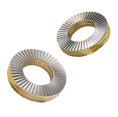M14 Boulons Couplings de verrouillage 10pcs Manganèse en acier Les lave-vaisselle de sécurité avec norme ISO et résistance aux vibrations