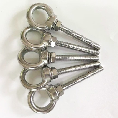 Système de mesure INCH Boulons oculaires en acier inoxydable M6 Épaule 1/4 &quot; X 2&quot; Boulons oculaires lourds vis pour le levage finition plate
