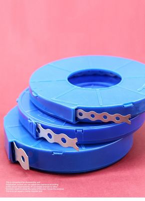 Montage résistant à la chaleur avec ruban adhésif en acier blanc et en poudre de plastique durable Surface 12 mm 17 mm Largeur du ruban adhésif