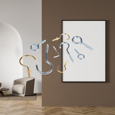 Système de mesure métrique Crochet à vis en acier inoxydable avec conception de type ouvert et conception la plus récente selon la norme ISO