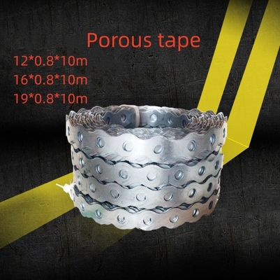 100% QC approuvé High Durability Perforated Steel Tape Plastic Sprayed Tape Metal Performance blanche et durable Largeur de 12 mm