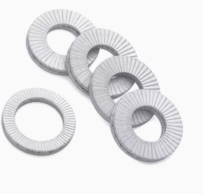 Laveuse à double pliage à verrouillage automatique pour la lutte contre la perte en acier inoxydable en acier inoxydable DIN25201 à double coin empilé