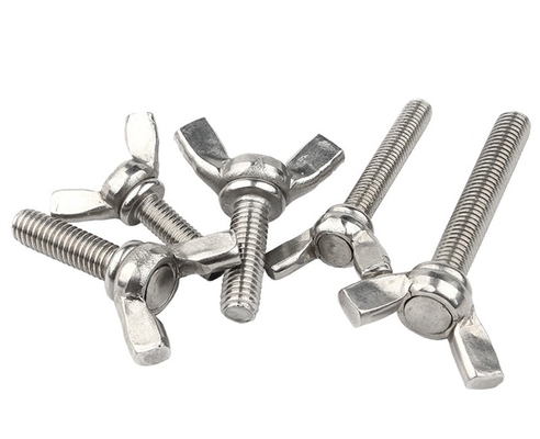 Norme ANSI/ASME M6 M8 M10 Boulons et écrous à ailes en acier inoxydable résistants à la corrosion pour les machines industrielles