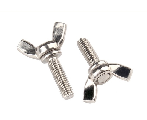 Norme ANSI/ASME M6 M8 M10 Boulons et écrous à ailes en acier inoxydable résistants à la corrosion pour les machines industrielles