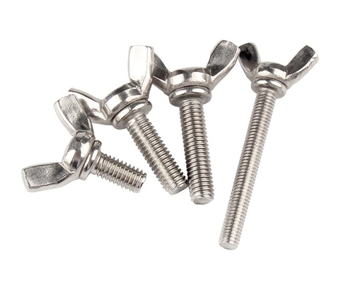 Norme ANSI/ASME M6 M8 M10 Boulons et écrous à ailes en acier inoxydable résistants à la corrosion pour les machines industrielles