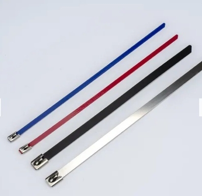 Normes industrielles Cable en acier inoxydable blanc Fermeture de fermeture à glissière Largeur 7,9 mm pour la sécurité et l'organisation du fil