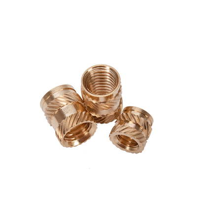 Insert de fusion Noix de cuivre grillée M3 M6 Insert en laiton pour bois à travers le trou de laiton grillée vis du pouce